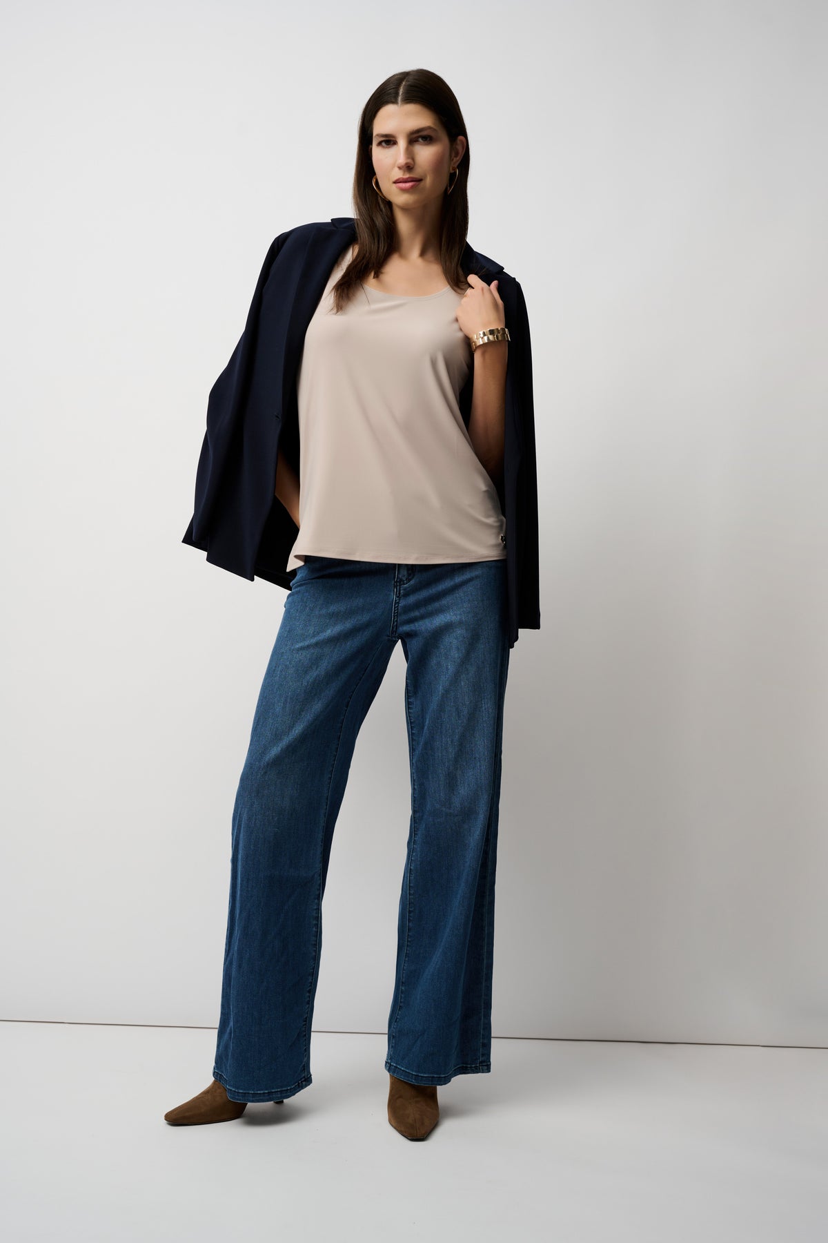 Joseph Ribkoff Scoop Neck Cami in Moonstone 251970