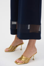 Joseph Ribkoff Mesh Culotte Pant in Midnight 252082