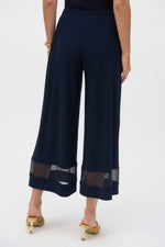 Joseph Ribkoff Mesh Culotte Pant in Midnight 252082