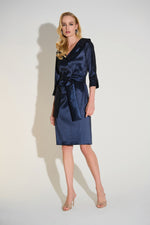 Signature by Joseph Ribkoff Taffeta Dress in Navy 252718