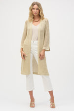 Joseph Ribkoff Metal Fibre Cardi in Gold 252904