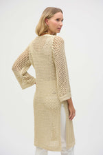 Joseph Ribkoff Metal Fibre Cardi in Gold 252904