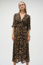 Joseph Ribkoff Fit & Flare Dress in Animal 252935