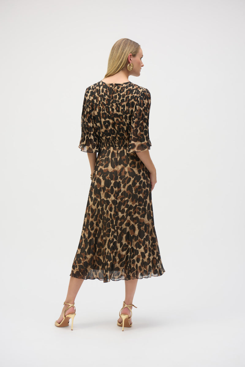 Joseph Ribkoff Fit & Flare Dress in Animal 252935