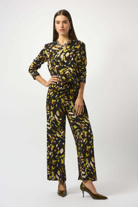 Joseph Ribkoff Striking Top in Golden Jungle 253259