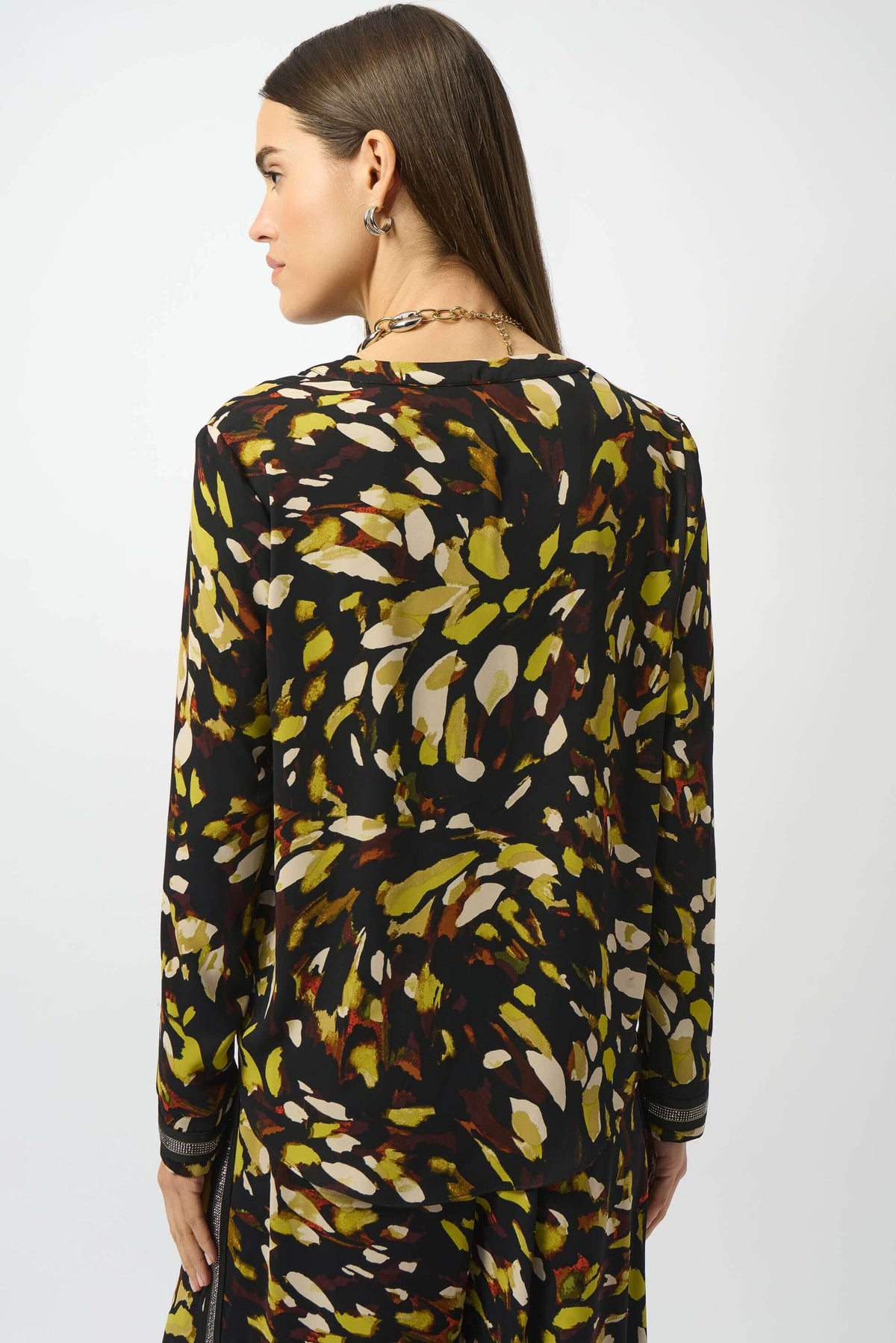 Joseph Ribkoff Striking Top in Golden Jungle 253259