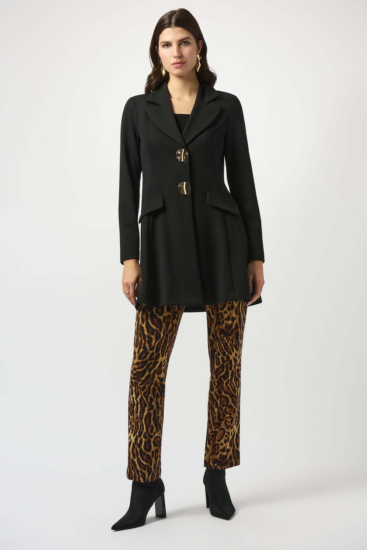 Joseph Ribkoff Straight Pant in Animal 253269