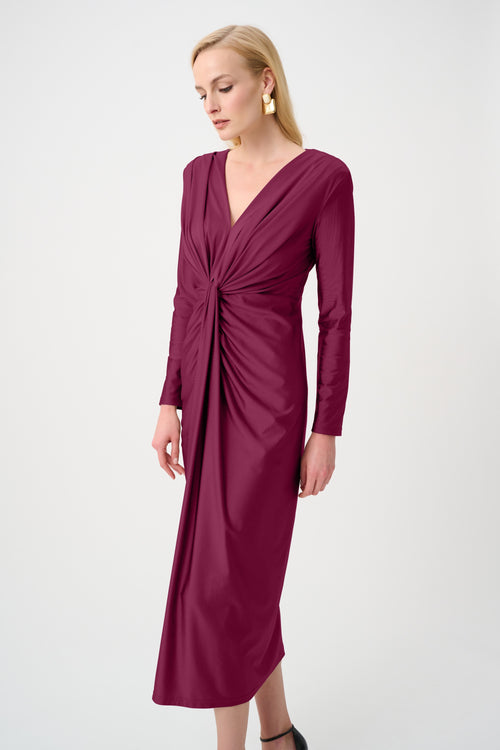 Signature by Joseph Ribkoff Dramatic Dress in Berry Burst 253714