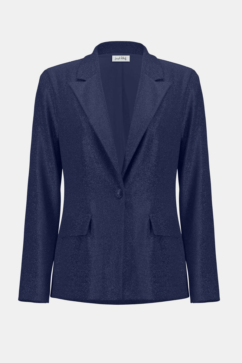 Signature by Joseph Ribkoff Dazzle Blazer in Navy Shimmer 253721