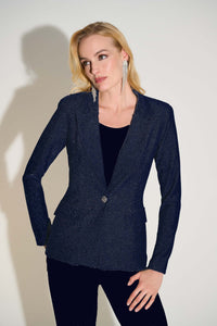 Signature by Joseph Ribkoff Dazzle Blazer in Navy Shimmer 253721
