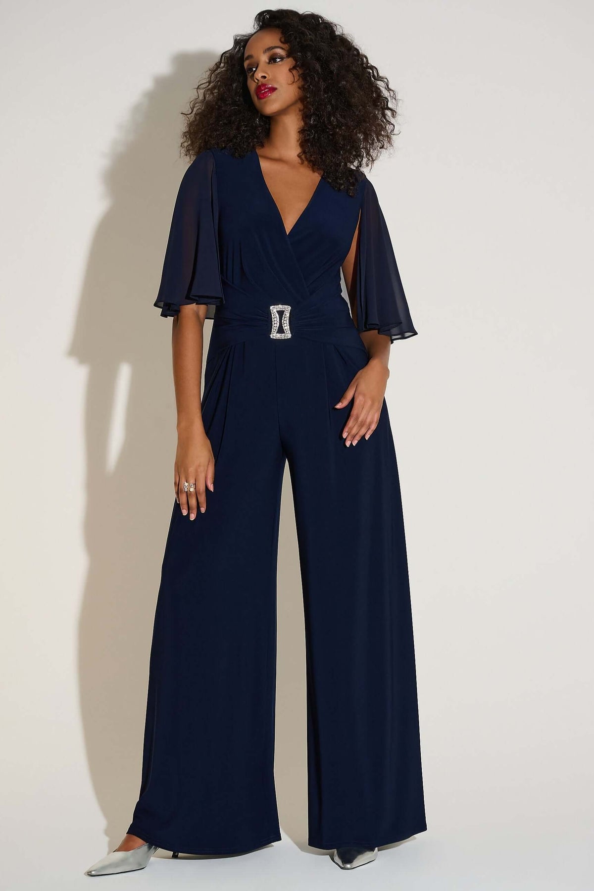 Signature by Joseph Ribkoff Formal Jumpsuit in Midnight 253723