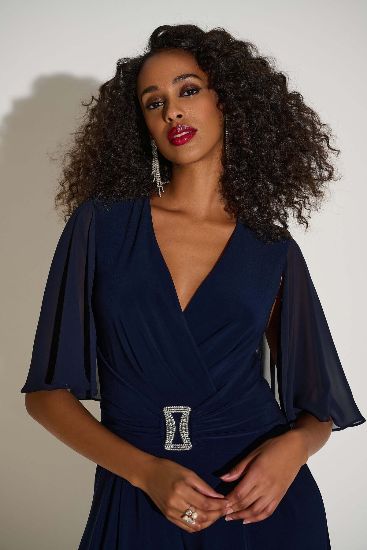 Signature by Joseph Ribkoff Formal Jumpsuit in Midnight 253723