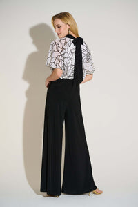 Signature by Joseph Ribkoff Elegant Jumpsuit in Black Vanilla 253733