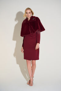 Signature by Joseph Ribkoff Chic Dress in Merlot 253752