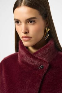 Signature Faux Fur Cape in Merlot 253924