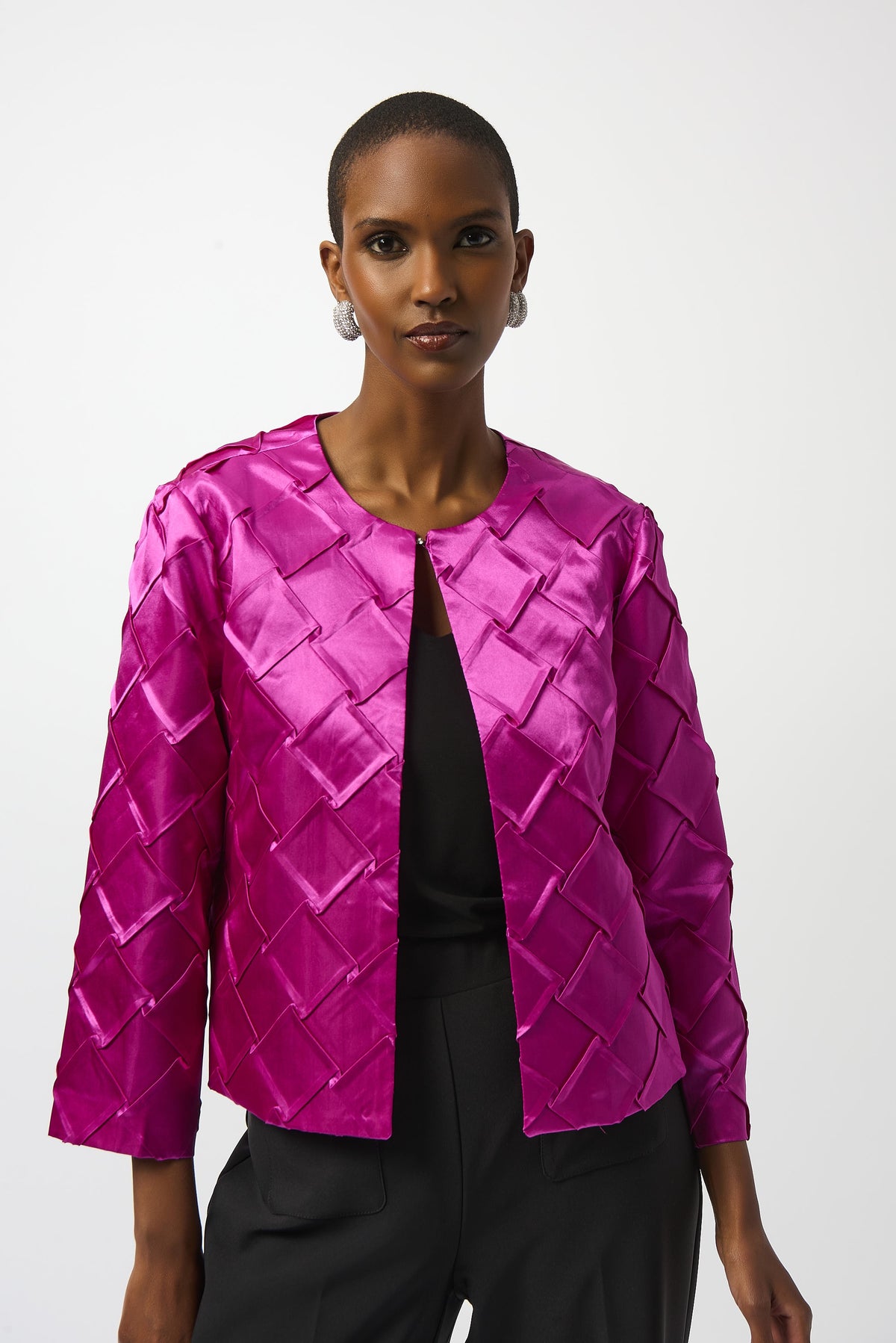 Joseph Ribkoff Satin Jacket in Cosmos 253997