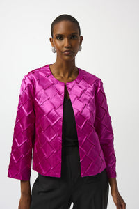 Joseph Ribkoff Satin Jacket in Cosmos 253997