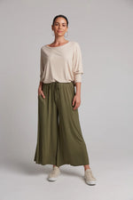 Eb & Ive Studio Jersey Tie Pant in Fern