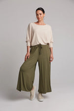 Eb & Ive Studio Jersey Tie Pant in Fern