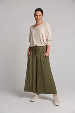 Eb & Ive Studio Jersey Tie Pant in Fern