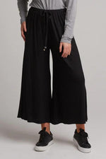 Eb & Ive Studio Jersey Tie Pant in Ebony