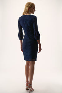 Signature by Joseph Ribkoff Lurex Dress in Midnight 254711