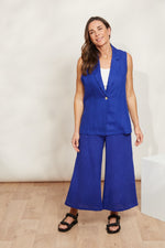 Eb & Ive Halcyon Vest in Cobalt