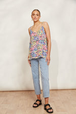 Eb & Ive La Mer Frill Tank in Fiore