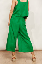 Eb & Ive Halcyon Crop Pant in Emerald