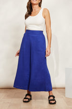 Eb & Ive Halcyon Crop Pant in Cobalt