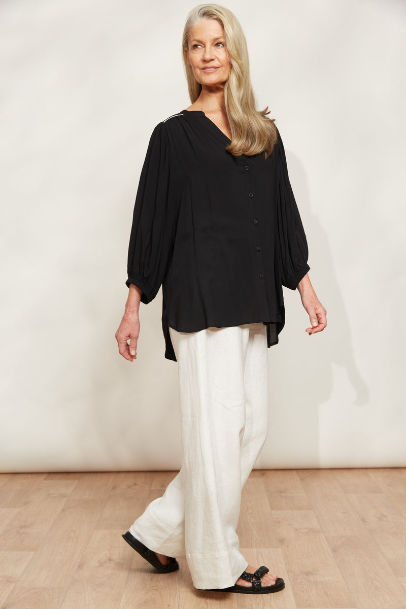 Eb & Ive La Mer Relaxed Top in Sable