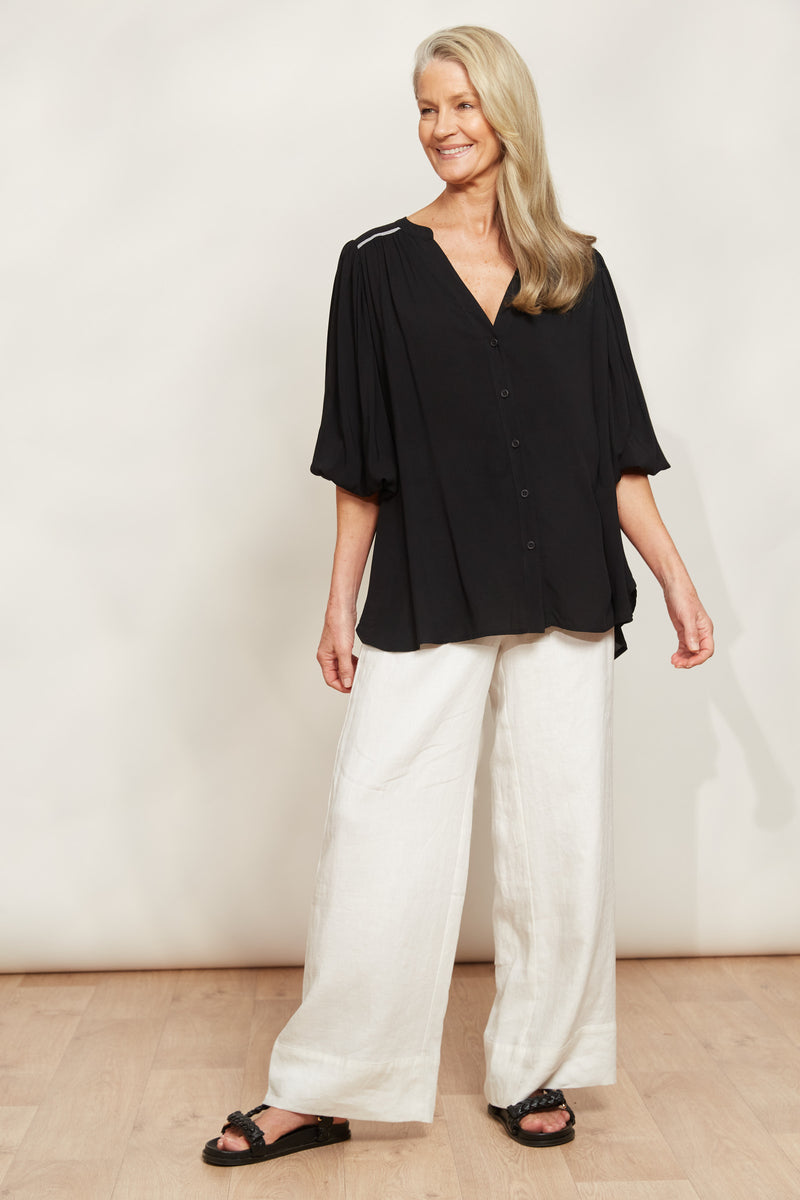 Eb & Ive La Mer Relaxed Top in Sable