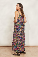 Eb & Ive La Mer Frill Maxi in Blume