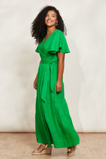 Eb & Ive Halcyon Maxi Dress in Emerald