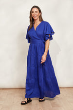 Eb & Ive Halcyon Maxi Dress in Cobalt