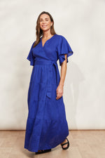 Eb & Ive Halcyon Maxi Dress in Cobalt