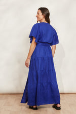 Eb & Ive Halcyon Maxi Dress in Cobalt