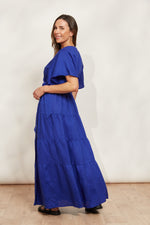 Eb & Ive Halcyon Maxi Dress in Cobalt