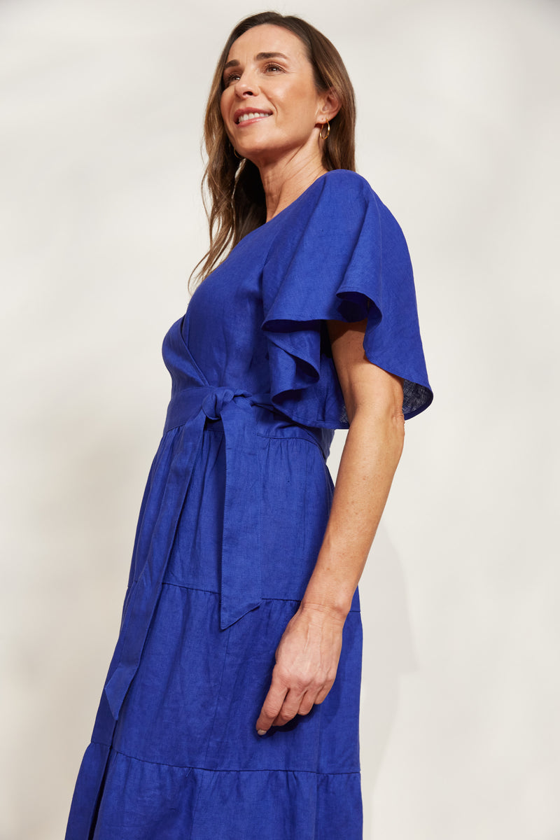 Eb & Ive Halcyon Maxi Dress in Cobalt