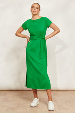 Eb & Ive Verano Tie Dress in Emerald