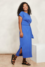 Eb & Ive Verano Tie Dress in Cobalt