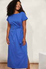 Eb & Ive Verano Tie Dress in Cobalt