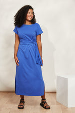 Eb & Ive Verano Tie Dress in Cobalt