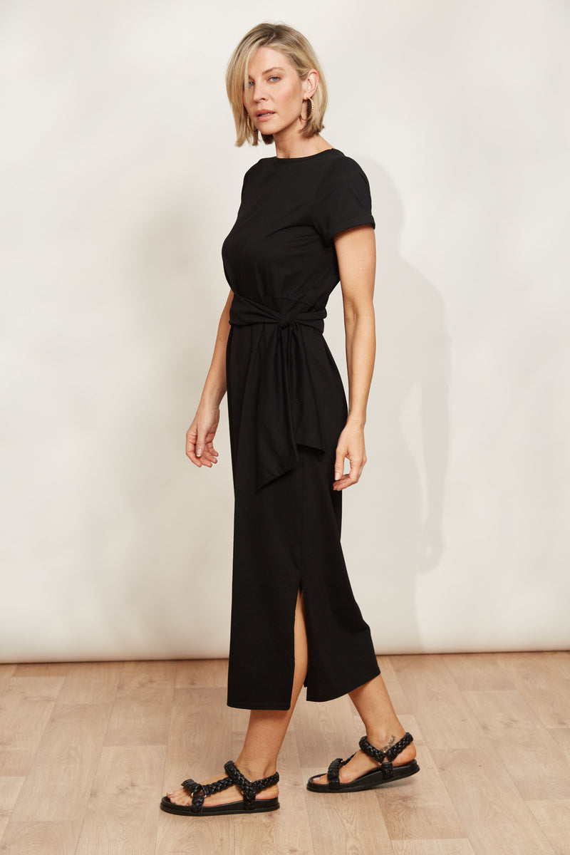 Eb & Ive Verano Tie Dress in Sable