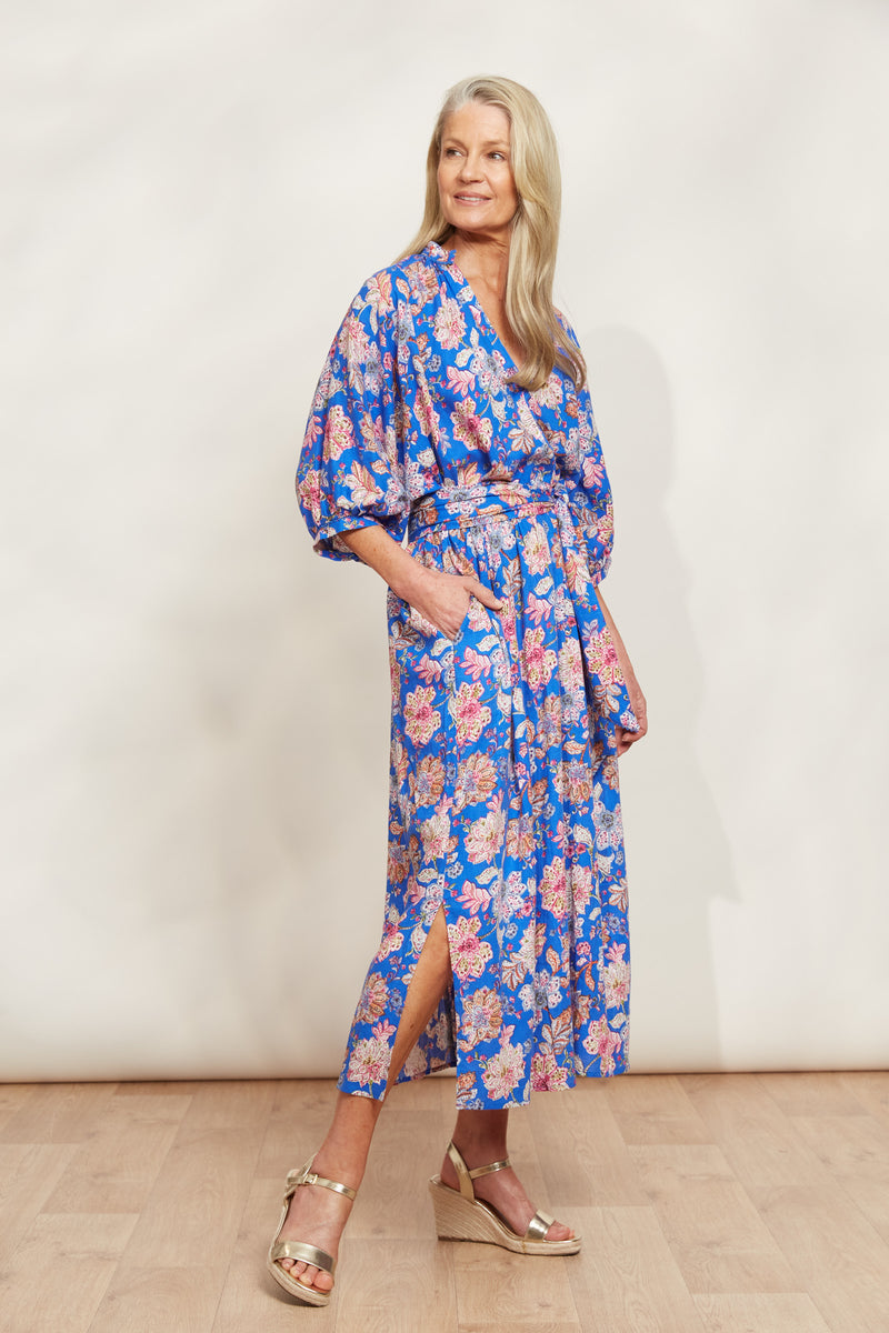 Eb & Ive Seraphic Tie Dress in Palme