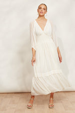 Eb & Ive Sereno Maxi Dress in Pearl