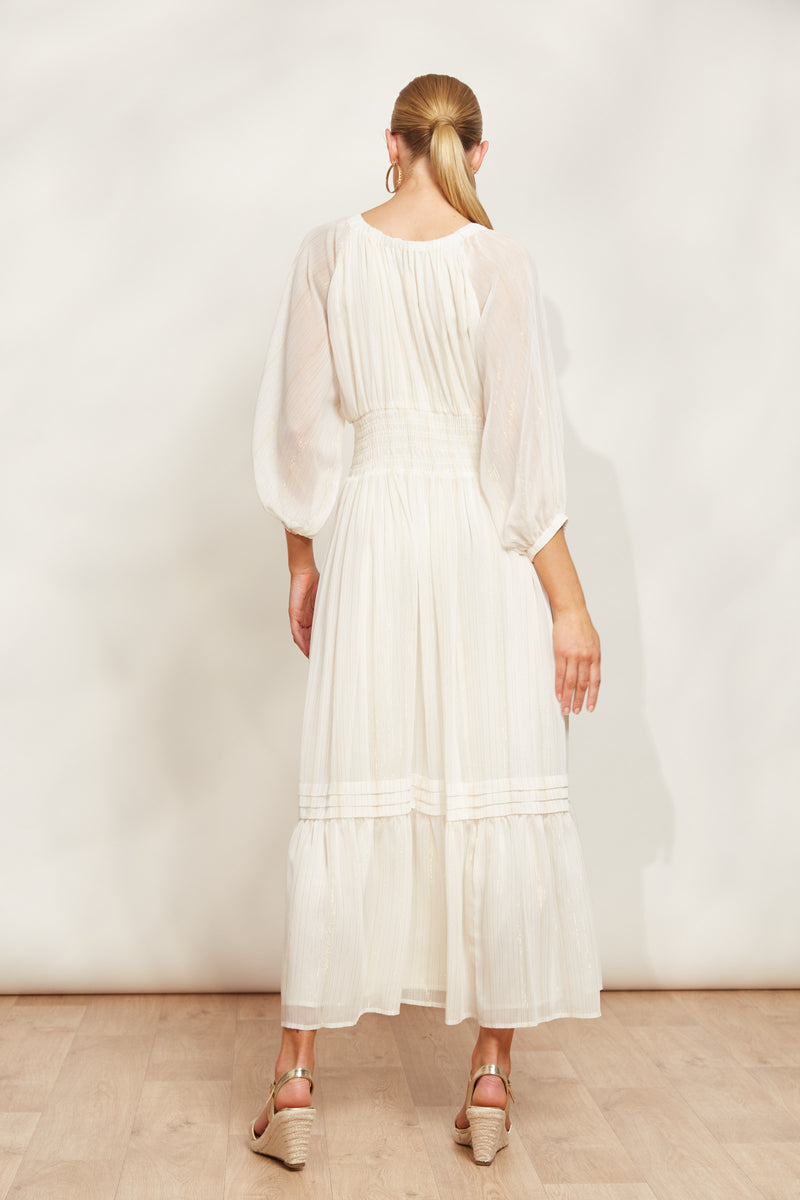 Eb & Ive Sereno Maxi Dress in Pearl