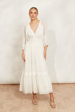 Eb & Ive Sereno Maxi Dress in Pearl