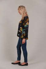 Eb & Ive Elsie Top in Botanical Black