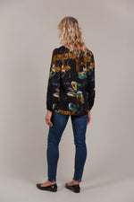 Eb & Ive Elsie Top in Botanical Black